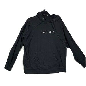 Just Roll Mens XL Black Hoodie Sweatshirt Long Sleeve Jiu Jitsu Logo Pullover